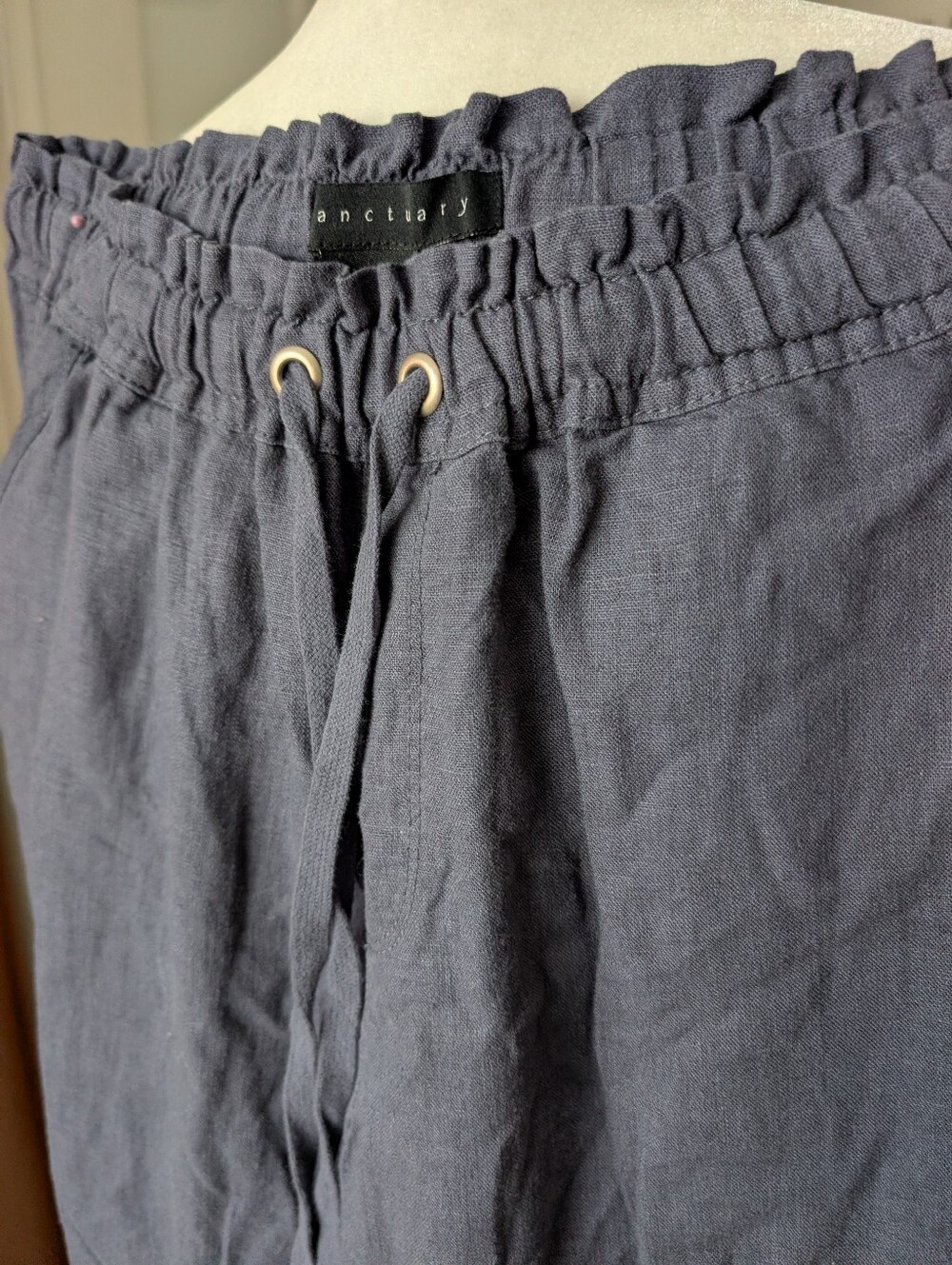 Sanctuary Linen Blend Joggers Small - Picture 4 of 9